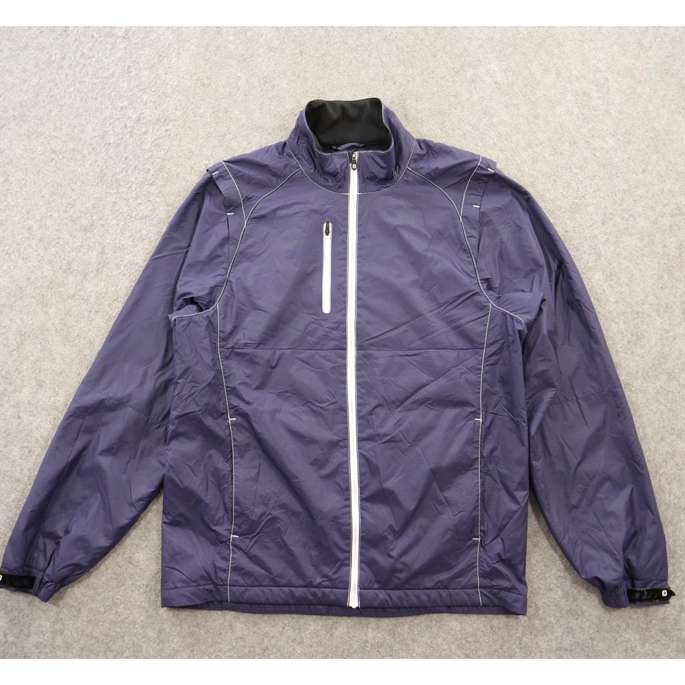 Foot Joy Jacket Womens Medium Purple Full Zip Golf Soft Shell Windbreaker
